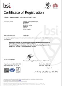 Certificate of registration